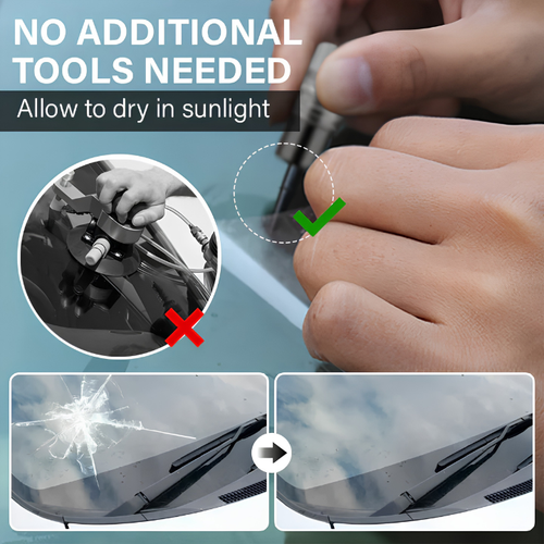 SHORTER GlassFix — Windshield Chip & Crack Repair Kit
